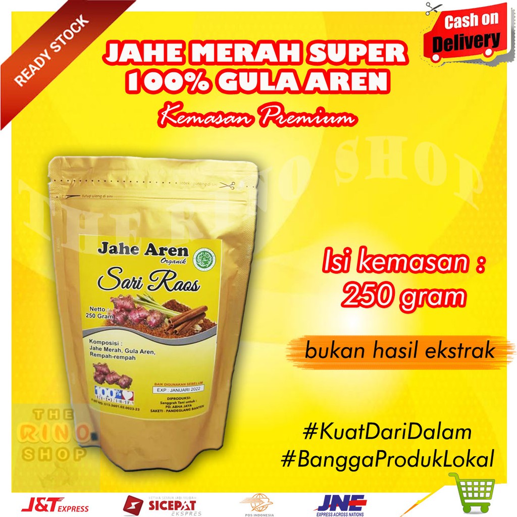 

Jahe Merah Gula Aren PREMIUM 250gr