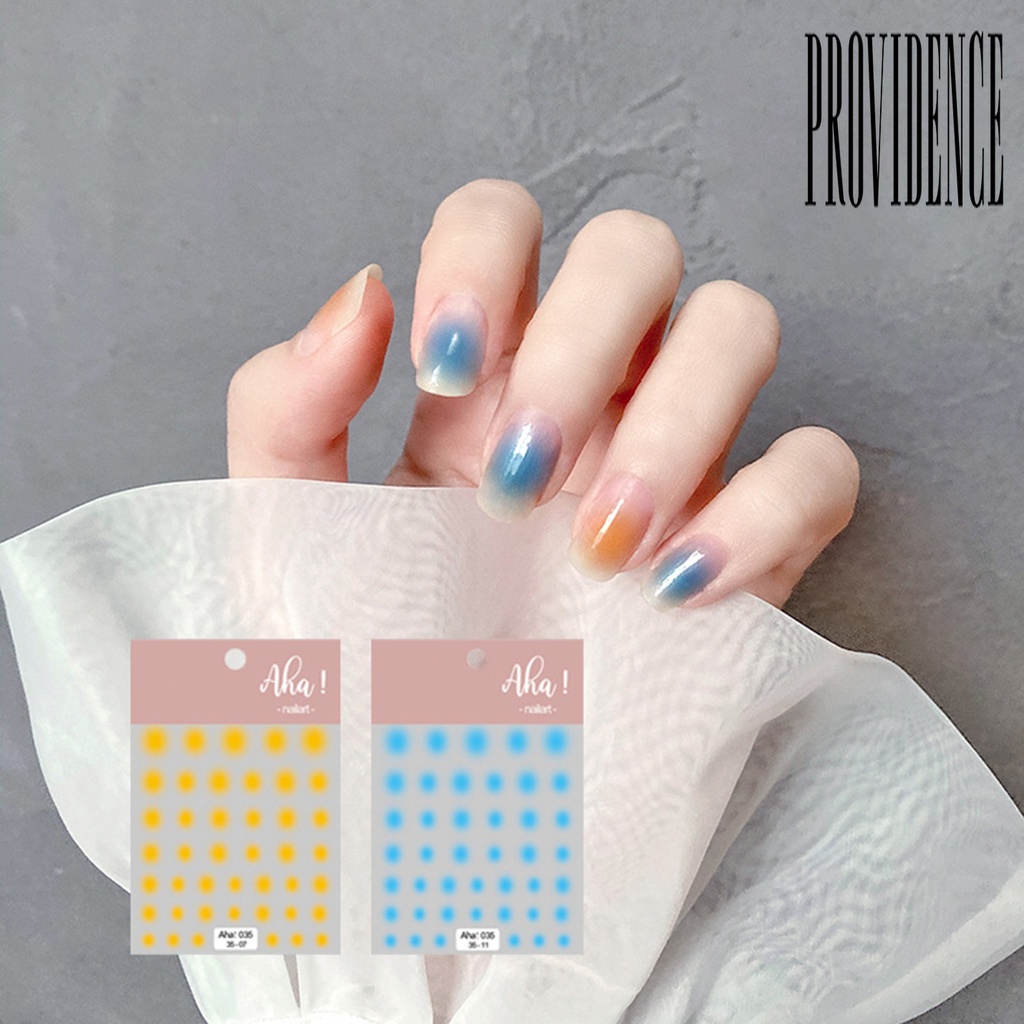 Stiker Perekat Kuku Warna Cerah Tidak Pudar Untuk Dekorasi Nail Art