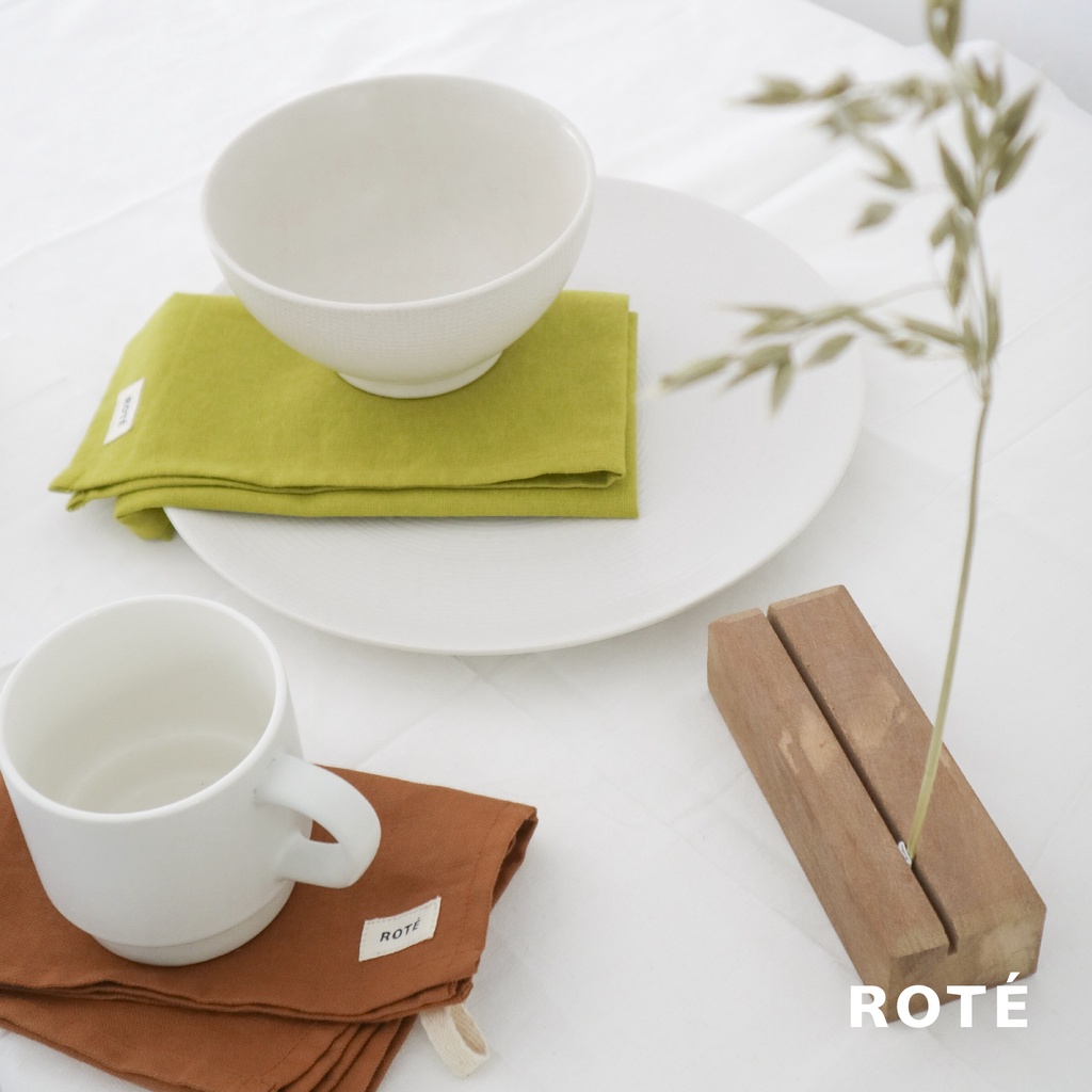 Napkin aesthetic korea Linen napkin serbet makan napkin hotel serbet aesthetic alas foto - ROTE