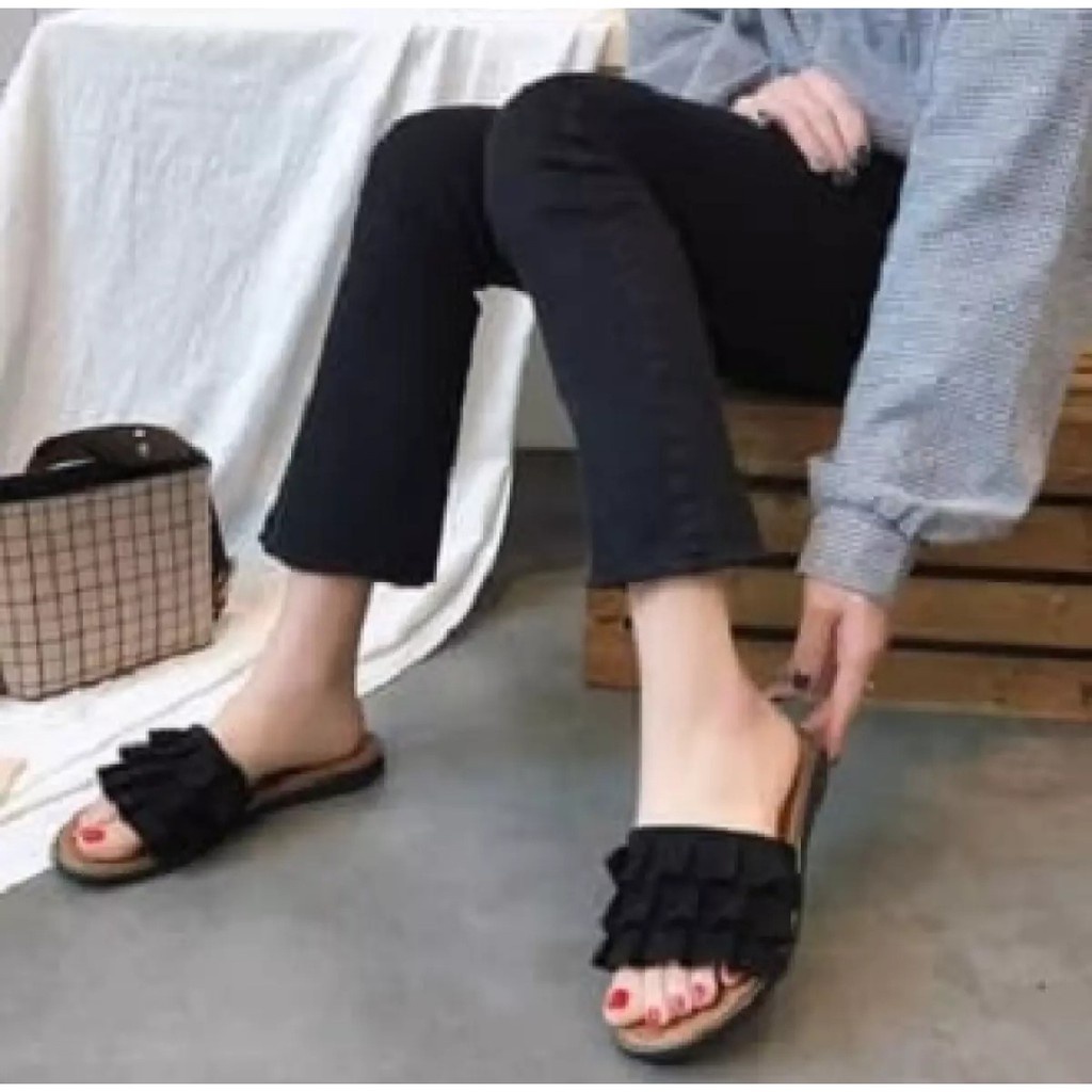 SANDAL TEPLEK KOKOP WANITA KERUT