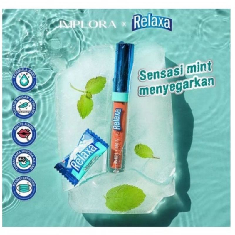 Implora x Relaxa Lip Cream 1 box isi 2 Lip Cream