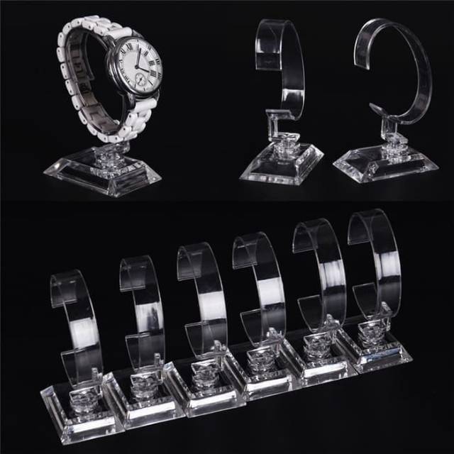 Display Jam Tangan Akrilik Prisma Dudukan Jam Holder Jam Stand Jam Premium Watch Holder - PJ05