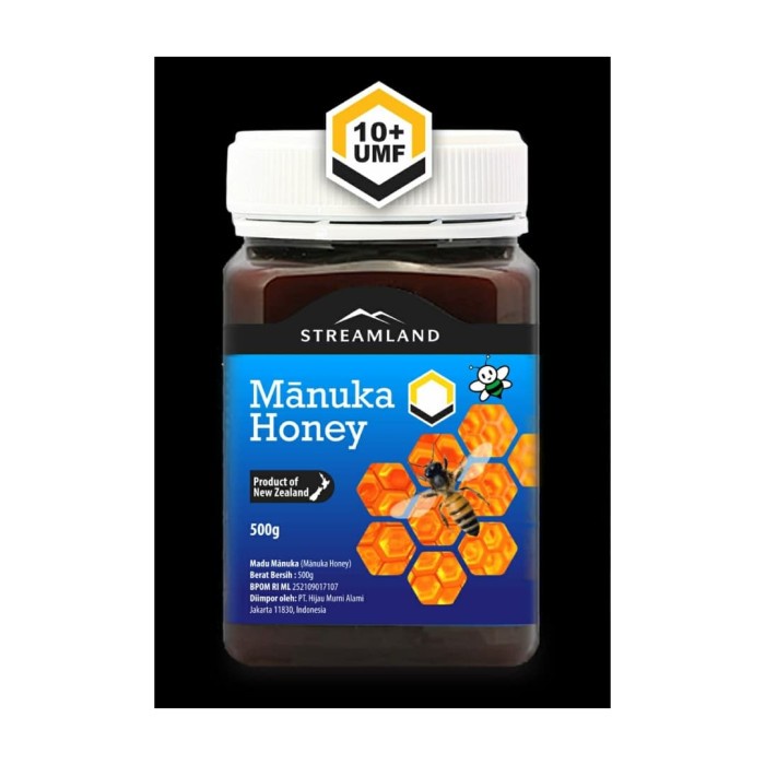 

madu- streamland manuka honey umf 10+ 500gr -madu.