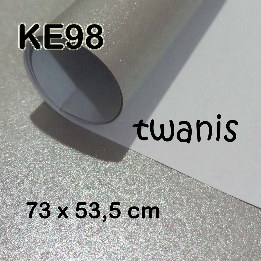 

20 LEMBAR KERTAS EMBOS BUNGKUS KEMASAN HAMPERS WARNA SILVER KODE KE98 BISA CAMPUR WARNA LAIN