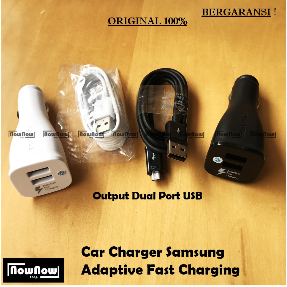 Car Charger Samsung Adaptive Fast Charging 2A 15W Single Output Port Original 100 persen casan mobil