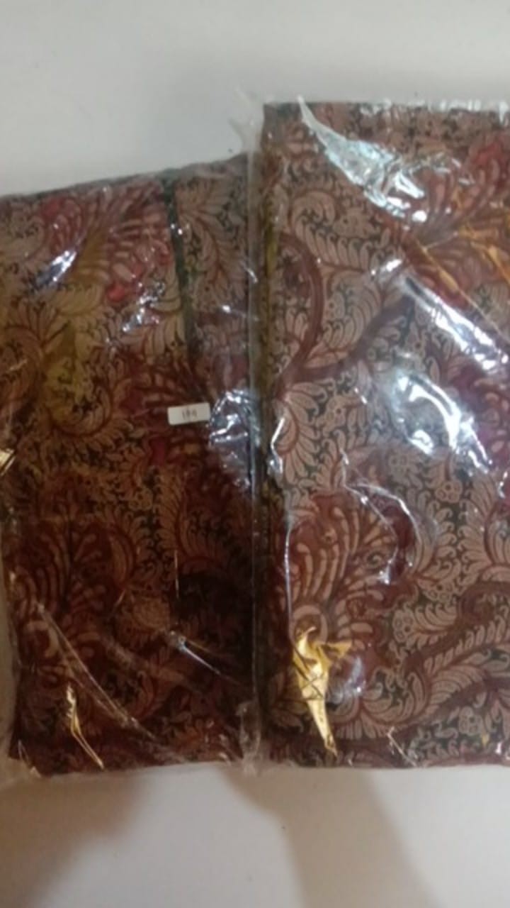 Batik Couple Keluarga Sania Ruffle Ori Ndoro Jowi Dnt Motif Serit