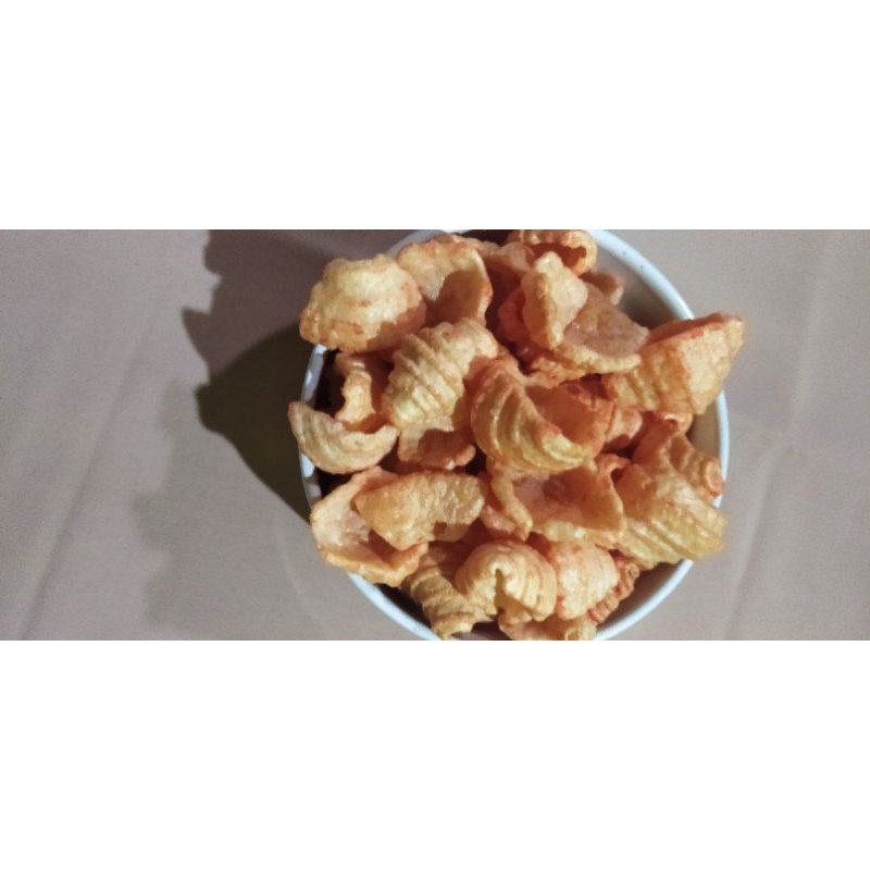 

KRUPUK MANGKOK PEDAS /KRUPUK MANGKOK LILLY PEDAS