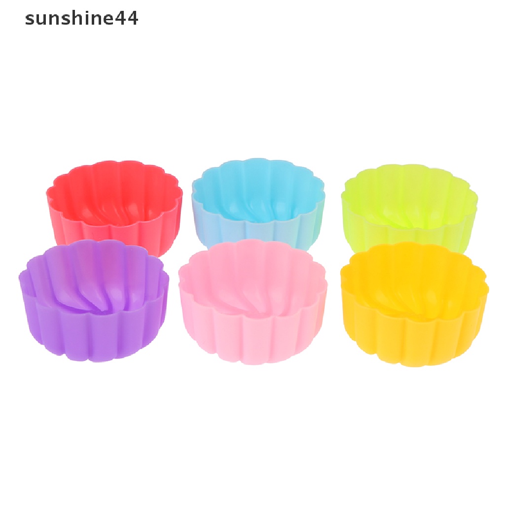 Sunshine 5Pcs Cetakan Adonan Kue Desain Bunga Pumpkin Bahan Silikon, 5cm