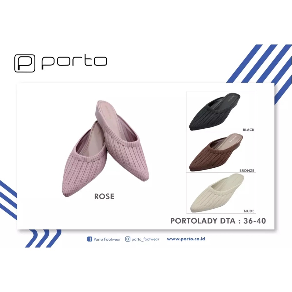 porto lady bat Sandal Selop Karet/sandal Wedges Wanita/korea Selop Wedges