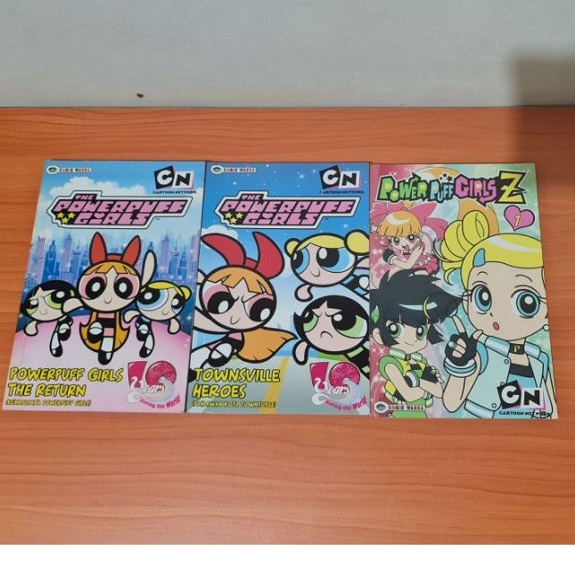 set komik anak the powerpuff girls