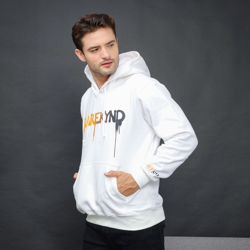 RKYND Hoodie Irena White - Sweater dengan penutup kepala Irena Putih