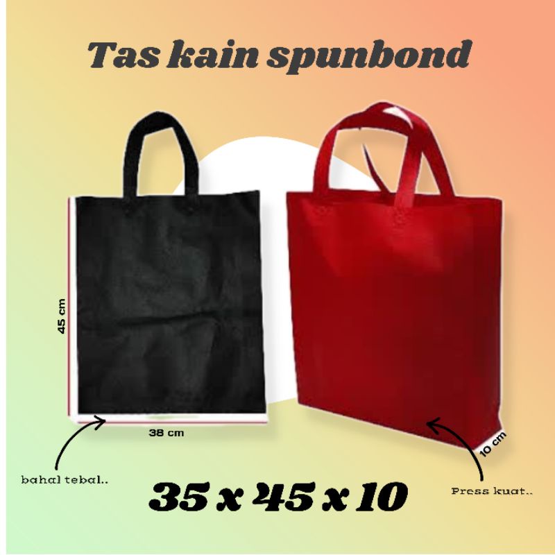 

Tas kain spunbond/Tas goodie bag/Tas souvenir/Tas kantong kain /Tas kain murah