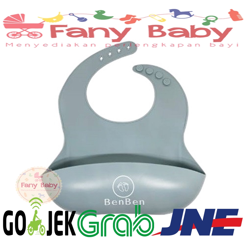 BENBEN Silicone Waterproof Baby Bibs