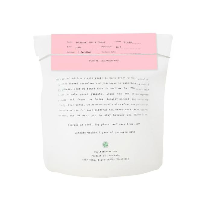 

[[BISA COD]] TEMA Tea Large Pouch - Grace / White Rose Tea - 50gr BOOM SALE Kode 1130