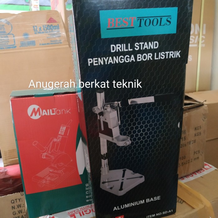 PAKET Dudukan Bor dan dudukan gerinda stand drill gerinda