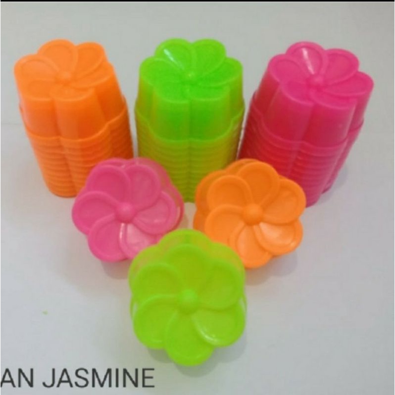 12pcs cetakan kue putu bulat segi hati kukus mawar  jasmine MINI /Jasmine murah