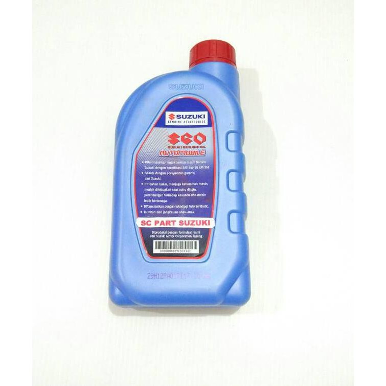 Oli suzuki sgo mesin 0W-20 full synthetic.
