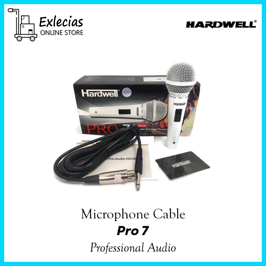 Microphone Kabel Hardwell PRO 7 Professional Audio