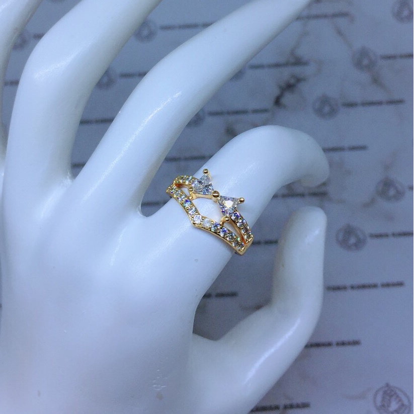 Cincin Xuping Gold Fashion Wanita Motif Bunga Bercabang Perhiasan Wanita *22