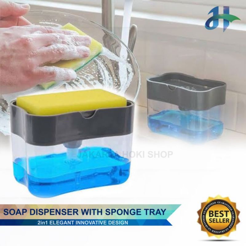 Dispenser sabun cuci piring busa Dispenser sabun Spon / Tempat sabun cuci piring