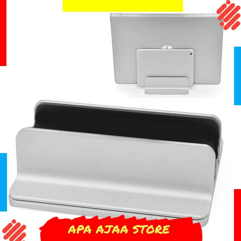 Termurah ! Dudukan Laptop Vertical Stand Holder Alumunium Adjustable - AF-26D