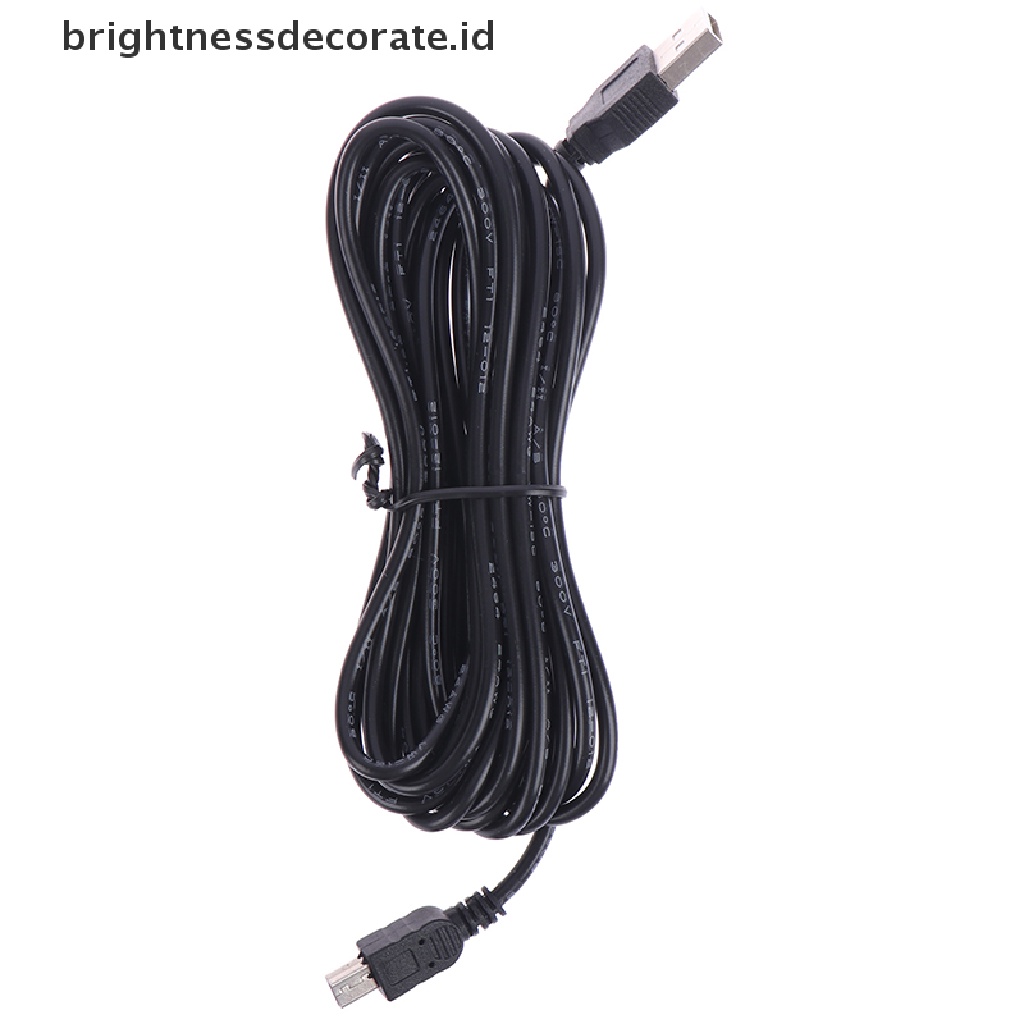 1 Pc Kabel Pengisian Daya Usb Tipe A Ke Mini 5 Pin 3.5m Untuk Gps