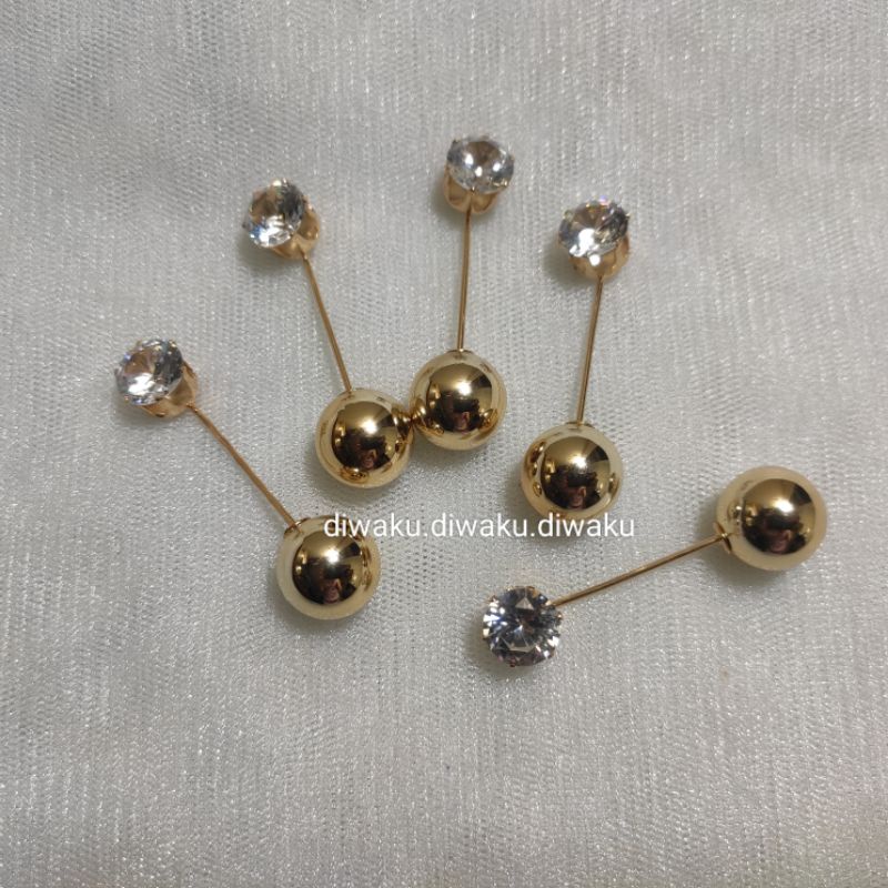 1pc Bros Tuspin diamond gold