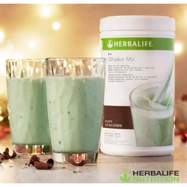 Shake Herbalife Chocomint Diet Sehat Minuman Pengatur Berat Badan Minuman Pelangsing Multivitamin Shopee Indonesia