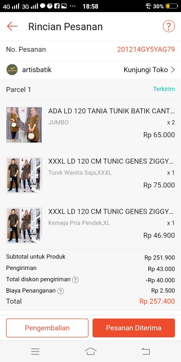 Ada Ld 120 Tania Tunik Batik Cantik Tunic Batik Jumbo Seragam Batik Kerja Tunik Jumbo Batik Fashion