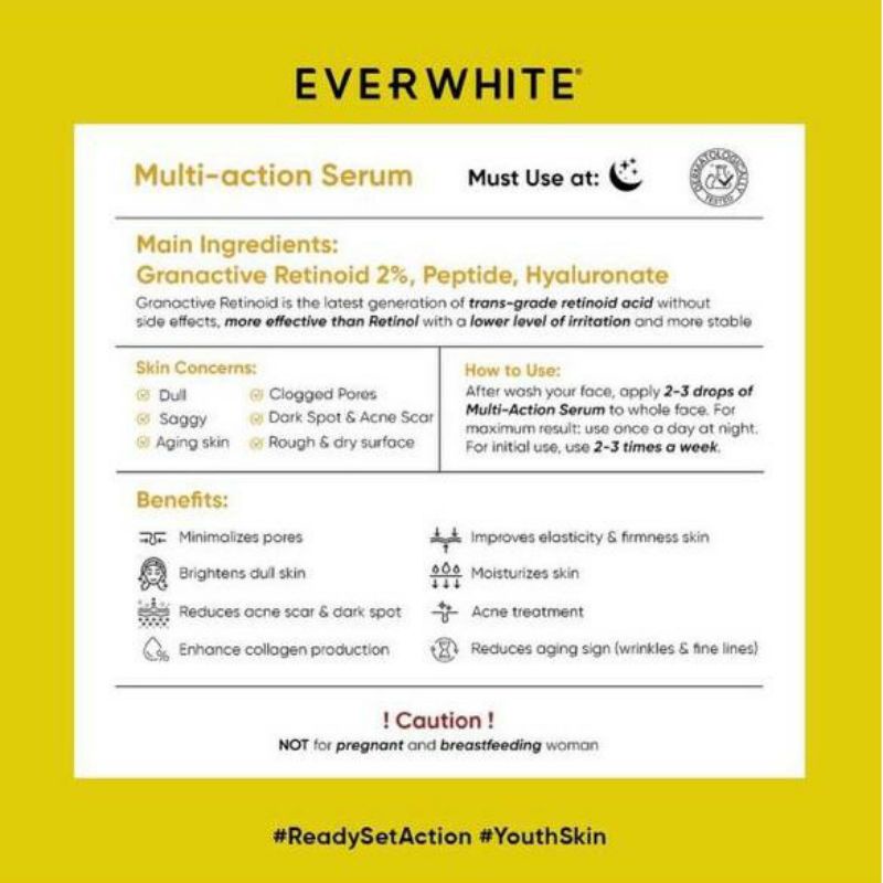 Everwhite Multi Action Serum |Everwhite Granactive Retinoid 2%