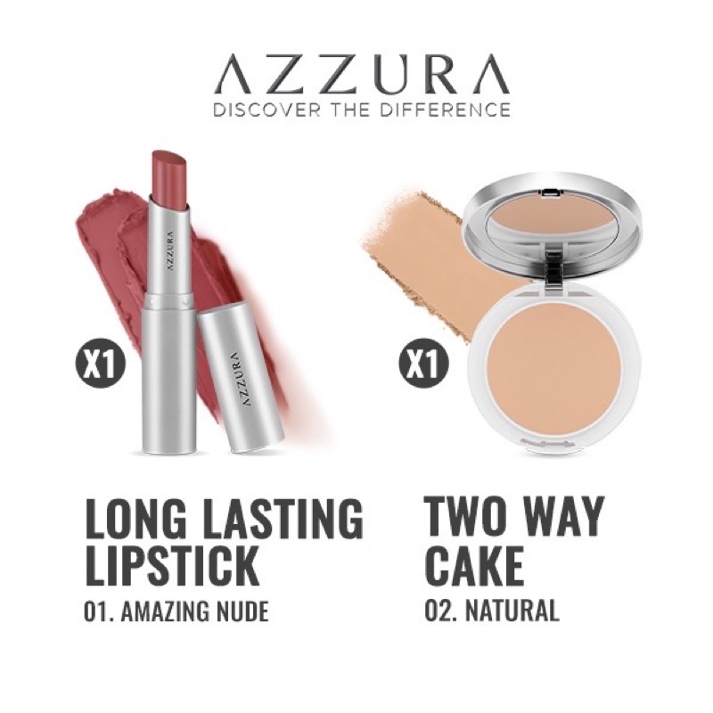 Paket Azzura Lipstik+Bedakpadat