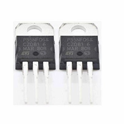 2pcs P55NF06 STP55NF06 P55N06 55NF06 Mosfet Transistor 55A 60V To-220