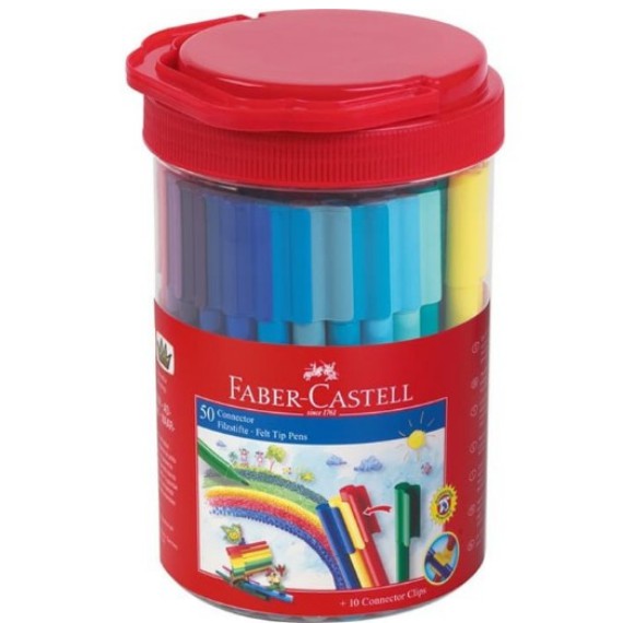 

Faber-Castell Connector Pen 50 Colors Spidol Warna
