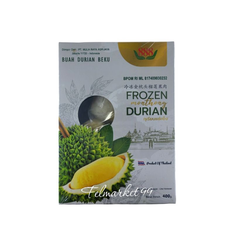 

durian monthong frozen thailand | durian beku | 400 grm