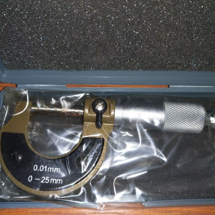 

DLN | Mikrometer Luar Jarak 0-25 mm Resolusi 0.01 mm