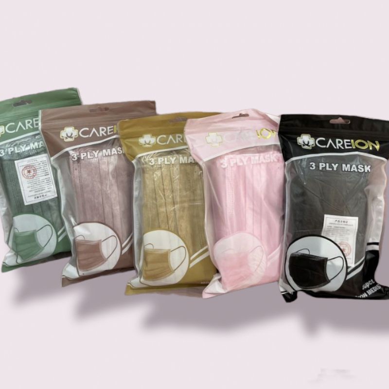 Masker Earloop 3ply Careion 50pcs.