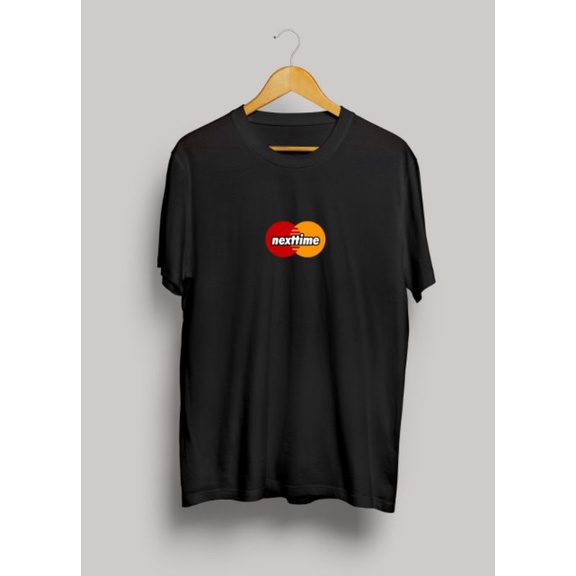 kaos katun nexttime original dollar/t-shirt pria wanita