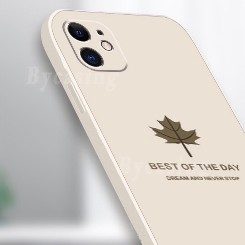 Luxury Square Soft Phone Case for Huawei Y7A Y6P 2020 Y6 Pro 2019 Y7 Pro Nova 5T Nova7i 3i Y9S Y9 Prime P30 Lite Cases Silicone Maple Leaf Shockproof Back Cover BY