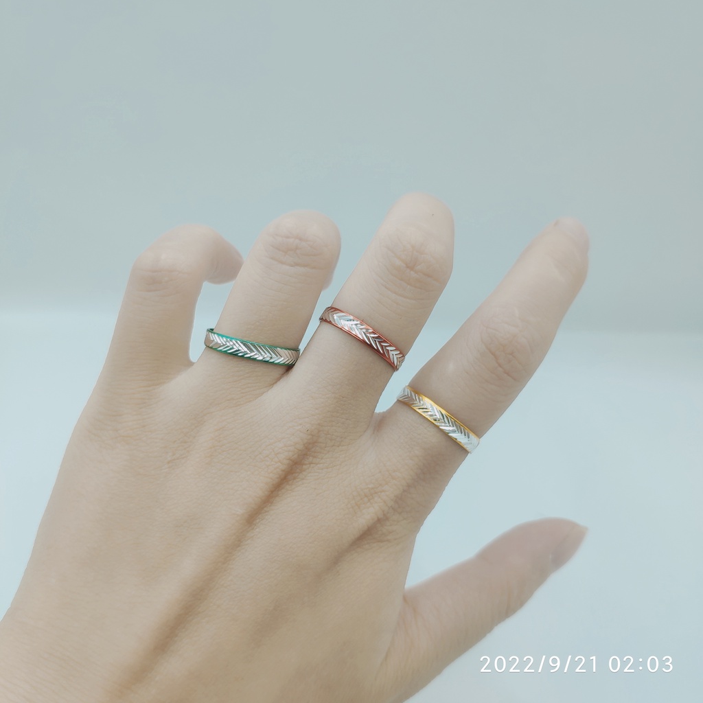 Cincin Model Terbuka Bahan stainless steel Desain Hati Gaya Vintage adjustable Untuk Wanita