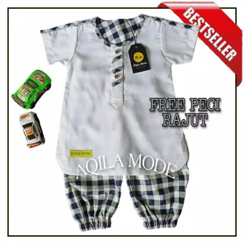(AM-007) KOKO | BAJU BAYI NEWBORN | SETELAN BAJU KOKO AQIQAH BAYI ANAK LAKI | KOKO BAYI 0 6 BULAN