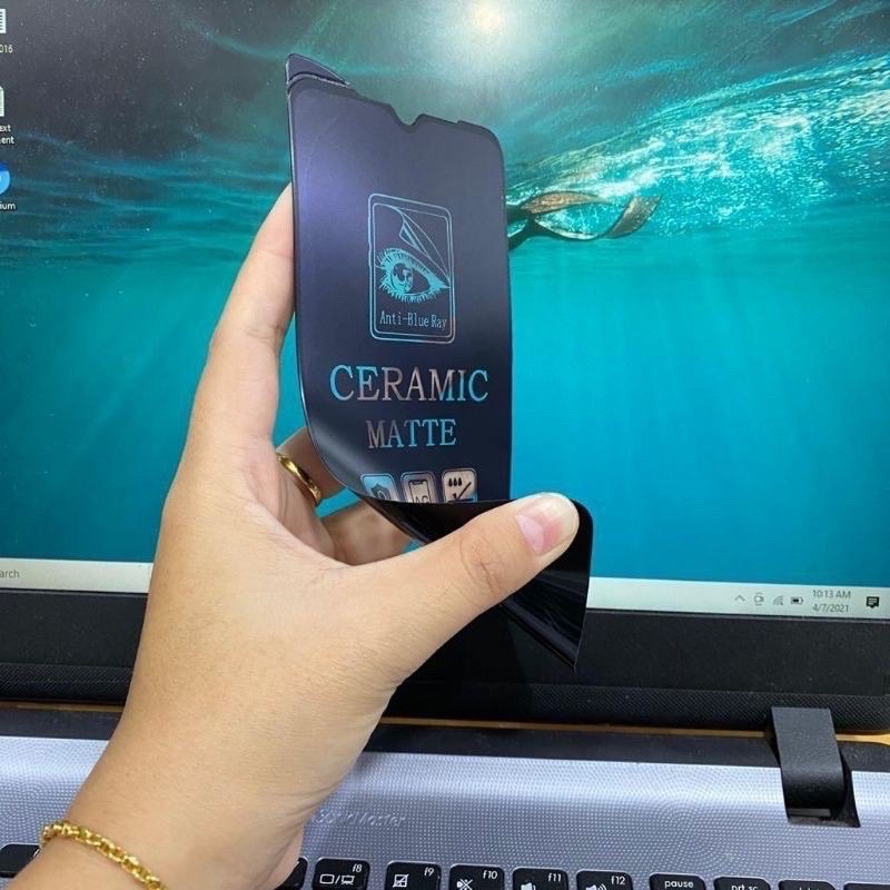 Ceramic Glass Infinix Smart 6 New - Matte Anti Blue Ray Screen Protector - UA