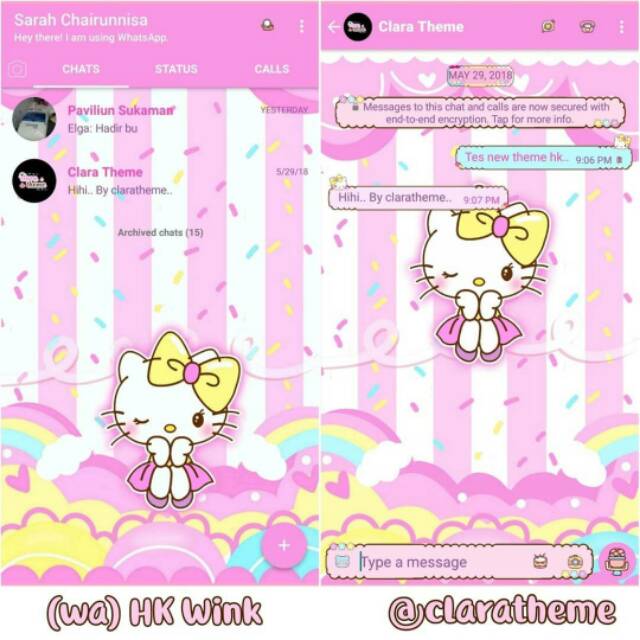 Tema Whatsapp Wa Hello Kitty Shopee Indonesia