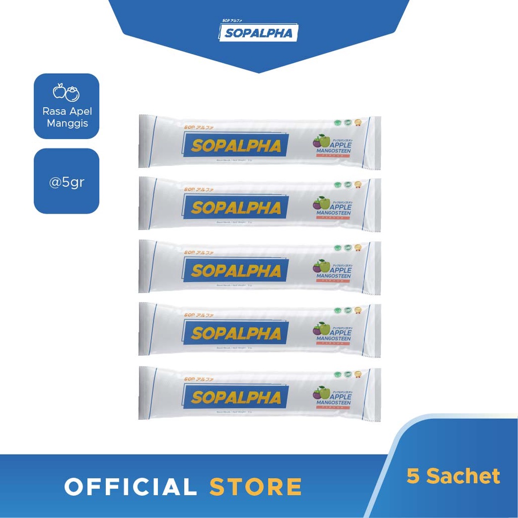 SOPALPHA - Rasa Apel Manggis 5 Sachet