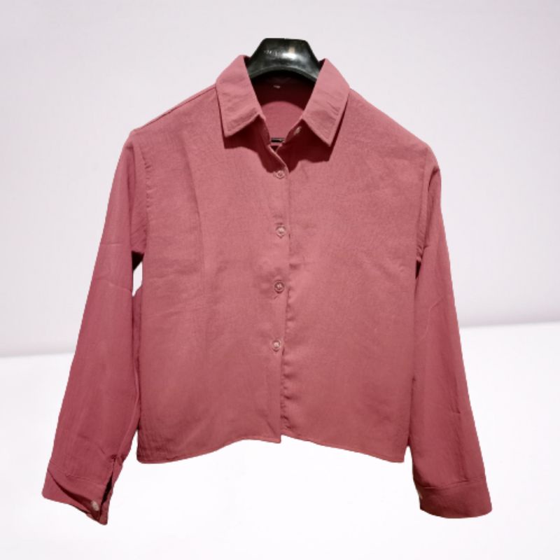 HANIN CROP / KEMEJA CROP / KEMEJA CRINGKEL