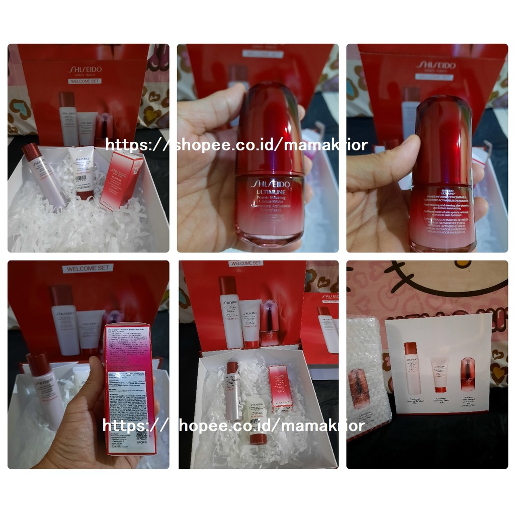BPOM Exp 2023 Shiseido Welcome Set New Ultimune Power Infusing Concentrate Serum 15mL All Skin Type