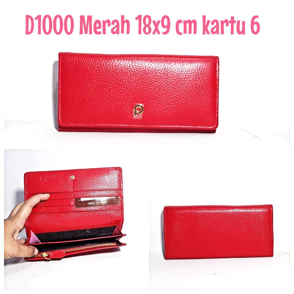 Dompet Kulit Papillon Original D1000 Merah
