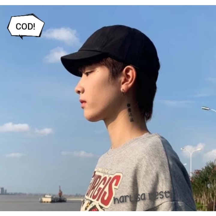 Topi Import Baseball Caps Topi Baseball Kore Distro Import Lidah Pendek Pria Wanita Dewasa