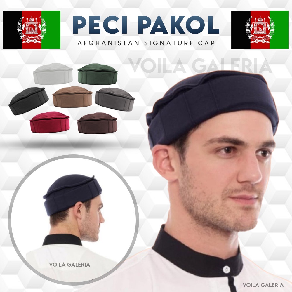 Peci Pakol Afghanistan - Topi Hijrah - Kopyah unik