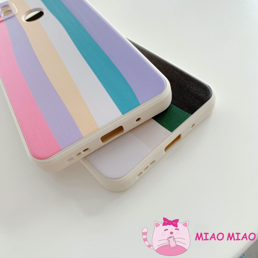 MIAO CASE PELANGI RAINBOW EDGE OPPO REALME A53 A33 A3S F9 A5S A7 A31 A9 A15S REALME C1 C2 C3 C20 C21-5