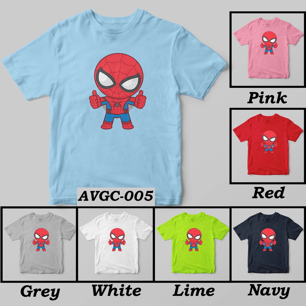 [FREE NAMA!!] Kaos Anak &amp; Family Avengers Chibi 100% COTTON PREMIUM